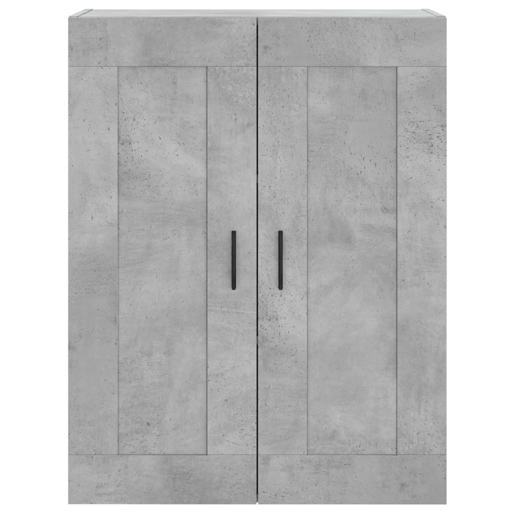 højskab 69,5x34x180 cm konstrueret træ betongrå