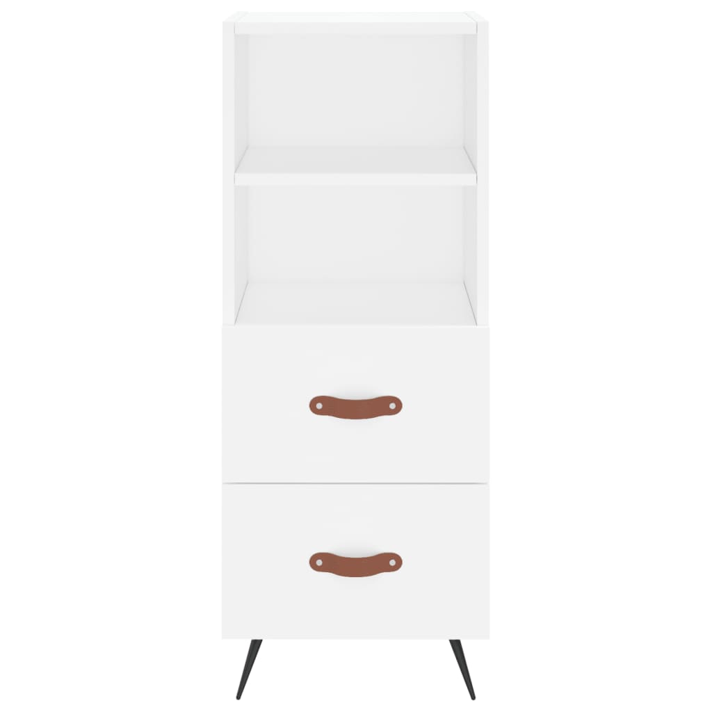 skab 34,5x34x180 cm konstrueret træ hvid