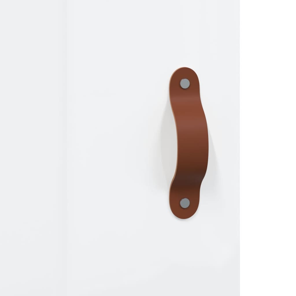 skab 34,5x34x180 cm konstrueret træ hvid højglans