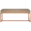 bænk 110x36x45 cm velour beige