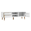 tv-skab MOLDE 158x40x49 cm massivt fyrretræ hvid
