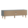 tv-skab MOLDE 158x40x49 cm massivt fyrretræ grå