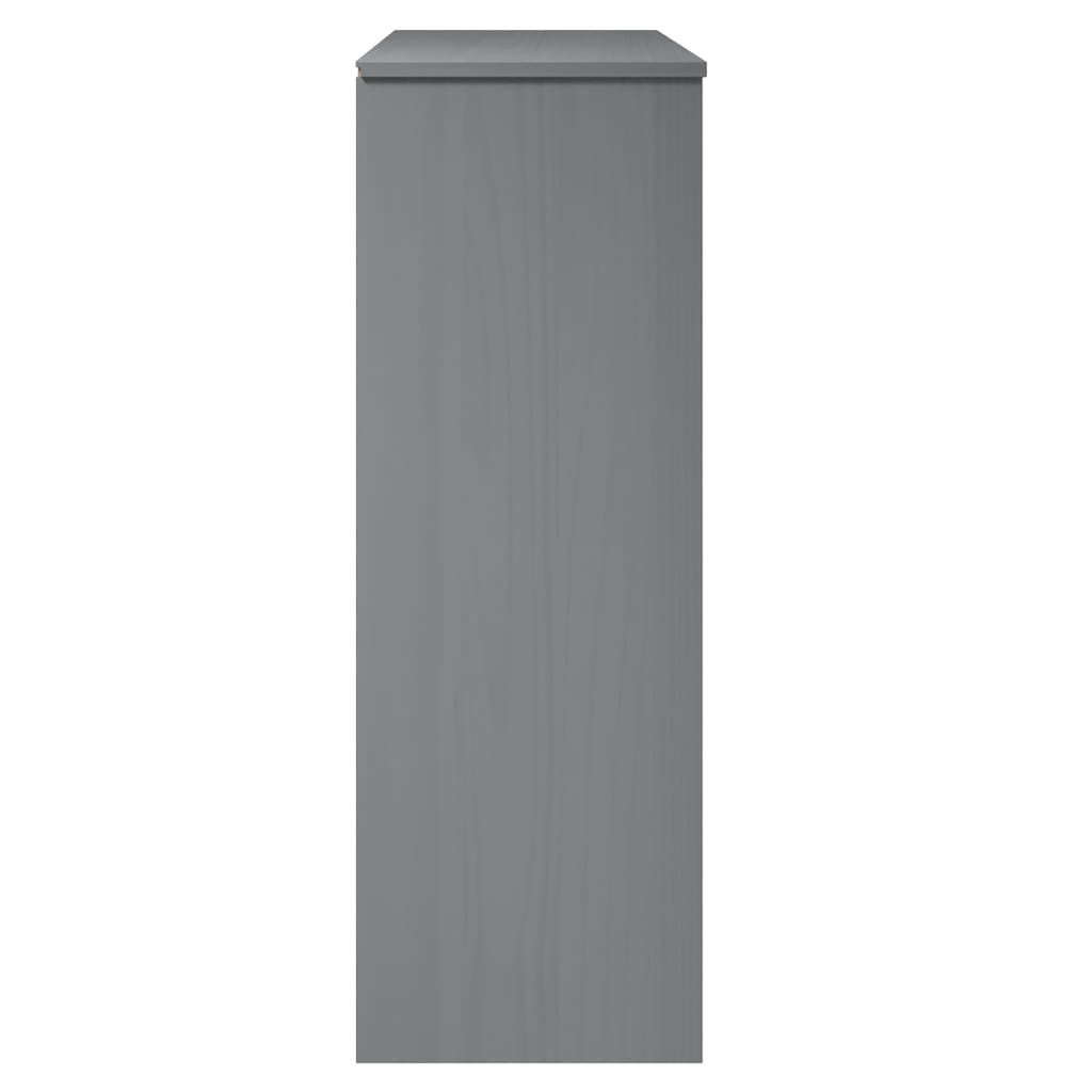 overdel til skænk MOLDE 90x35x100 cm massivt fyrretræ grå