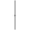 dør 83x201,5 cm mat glas og aluminium sort