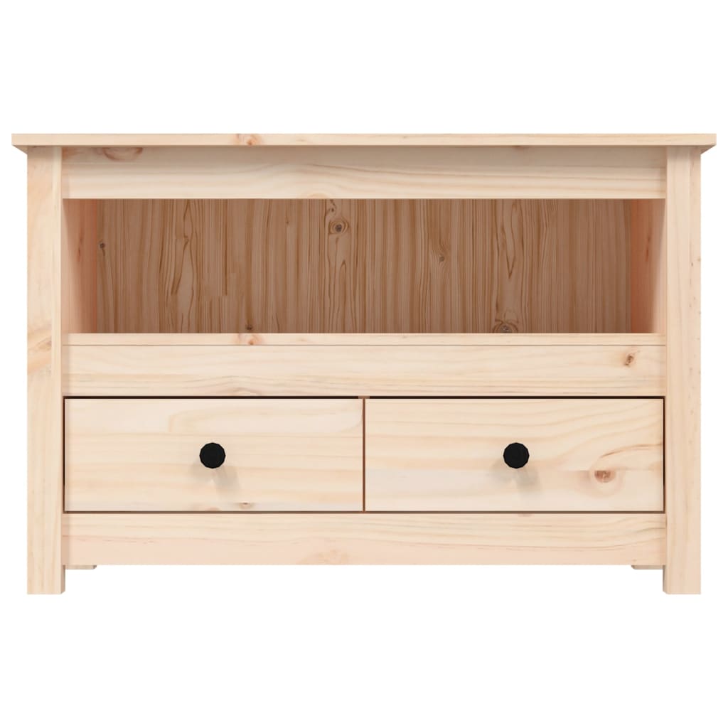 tv-bord 79x35x52 cm massivt fyrretræ