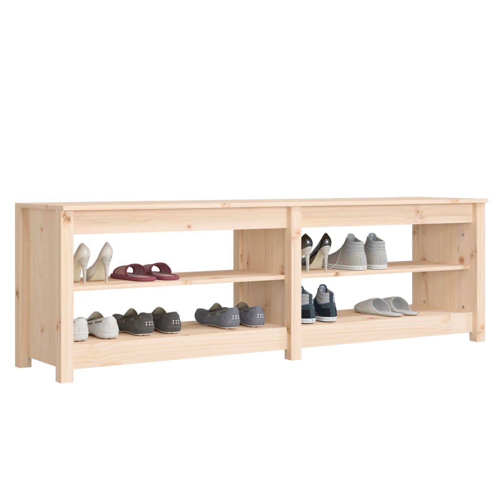 skobænk 160x36,5x50 cm massivt fyrretræ