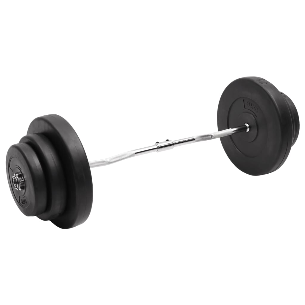 curl-vægtstang med skiver 60 kg