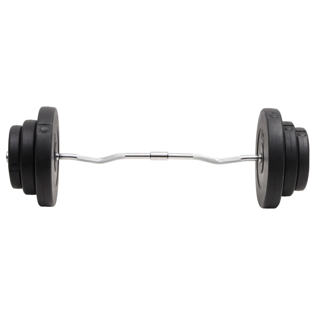 curl-vægtstang med skiver 60 kg