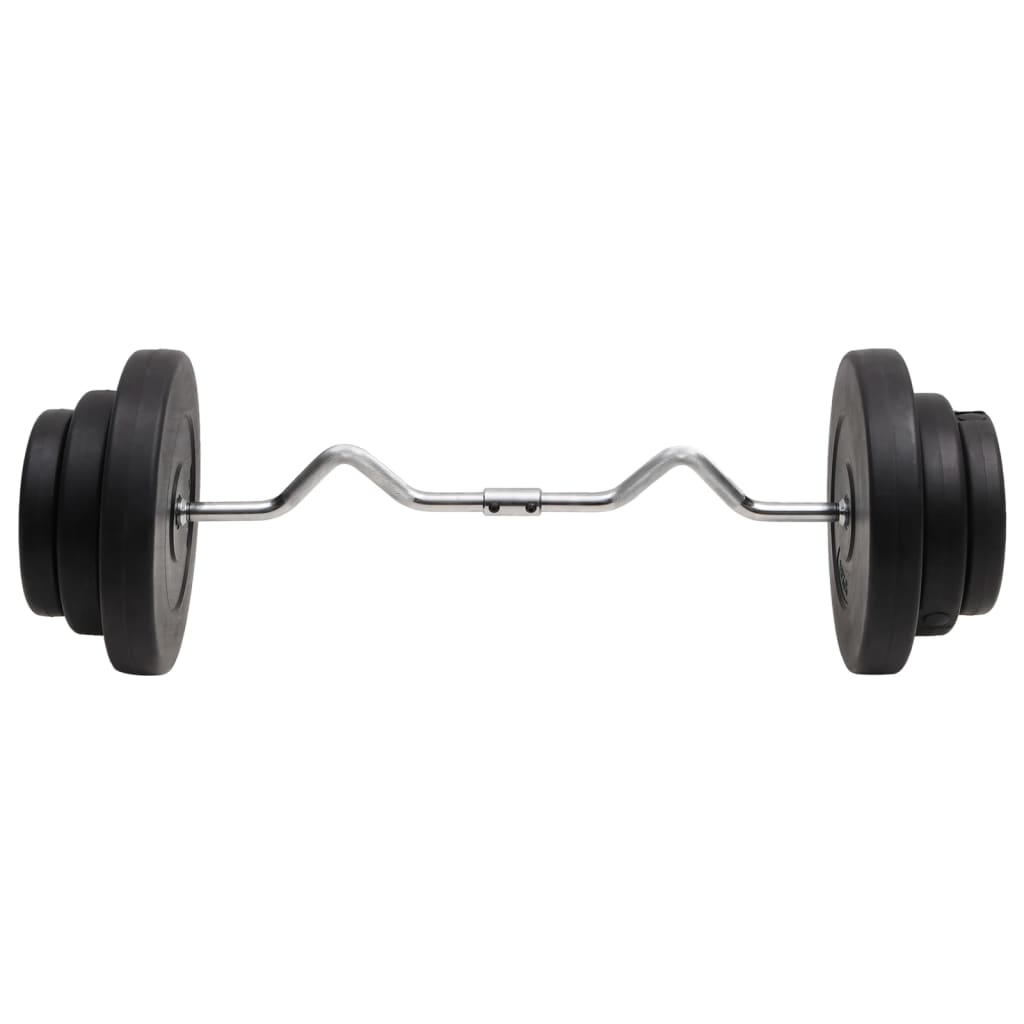 curl-vægtstang med skiver 60 kg
