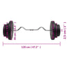 curl-vægtstang med skiver 60 kg
