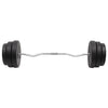 curl-vægtstang med skiver 90 kg