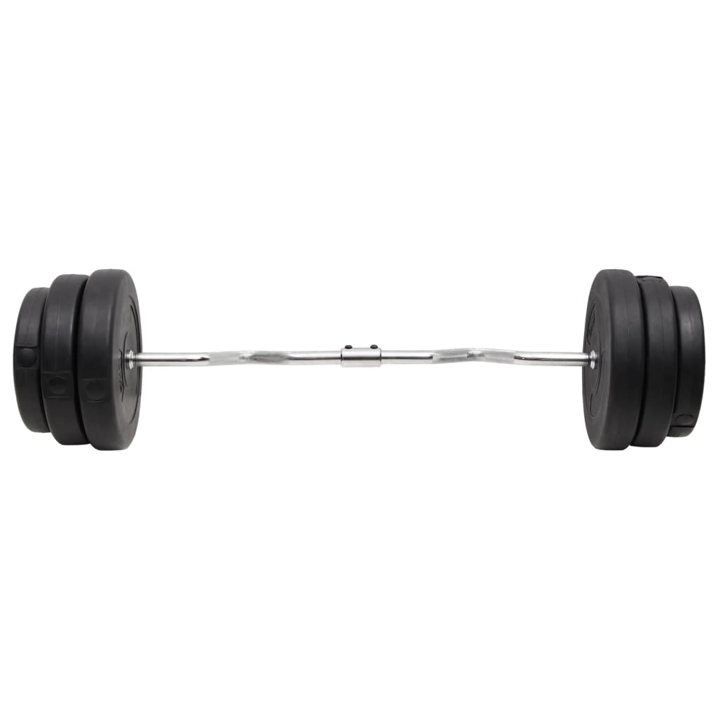 curl-vægtstang med skiver 90 kg