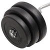 curl-vægtstang med skiver 90 kg