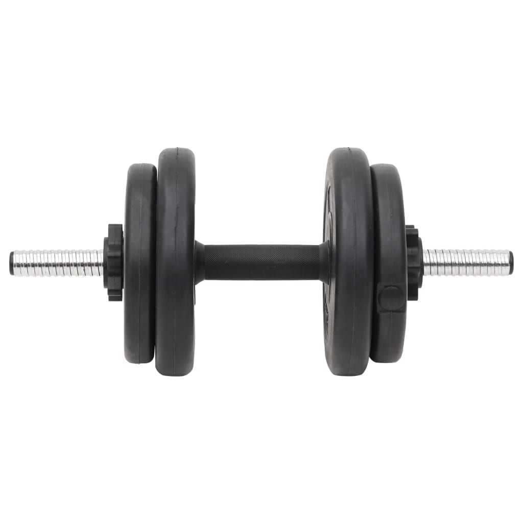 vægtstang og håndvægt med skiver 60 kg