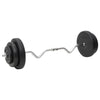 curl-vægtstang og håndvægt med skiver 60 kg
