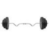 curl-vægtstang og håndvægt med skiver 60 kg