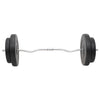 vægtstang og håndvægt med skiver 90 kg