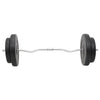 vægtstang og håndvægt med skiver 120 kg