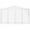 buede gabionkurve 10 stk. 200x30x100/120 cm galvaniseret jern