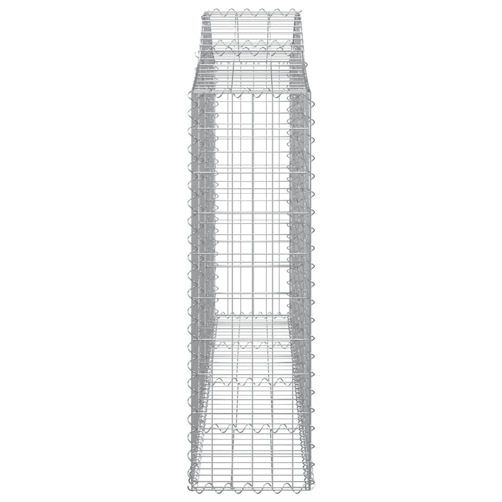 buede gabionkurve 10 stk. 200x30x100/120 cm galvaniseret jern