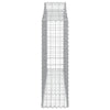buede gabionkurve 10 stk. 200x30x100/120 cm galvaniseret jern