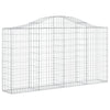 buede gabionkurve 11 stk. 200x30x100/120 cm galvaniseret jern