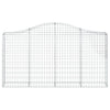 buede gabionkurve 12 stk. 200x30x100/120 cm galvaniseret jern