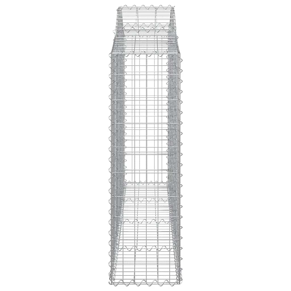 buede gabionkurve 12 stk. 200x30x100/120 cm galvaniseret jern