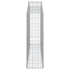 buede gabionkurve 13 stk. 200x30x100/120 cm galvaniseret jern