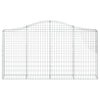 buede gabionkurve 18 stk. 200x30x100/120 cm galvaniseret jern