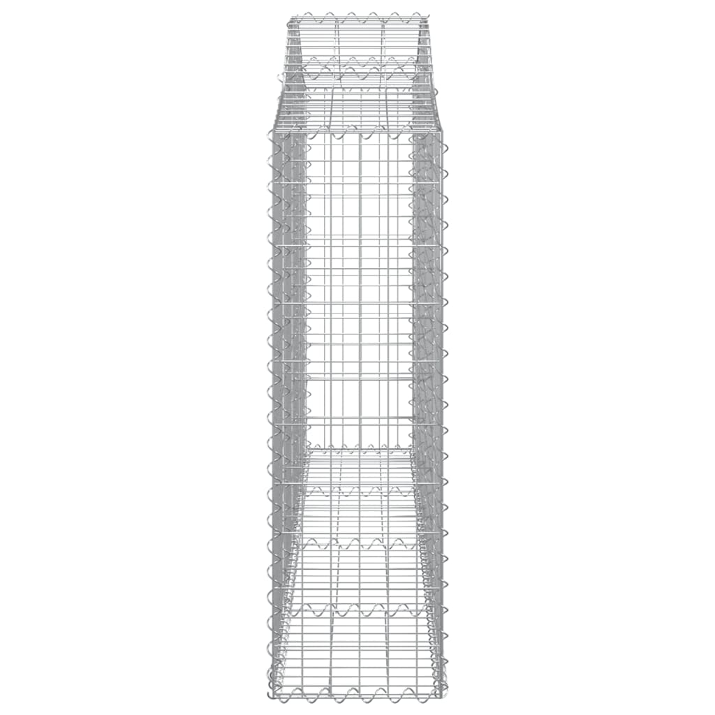 buede gabionkurve 18 stk. 200x30x100/120 cm galvaniseret jern