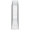 buede gabionkurve 18 stk. 200x30x100/120 cm galvaniseret jern