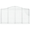 buede gabionkurve 20 stk. 200x30x100/120 cm galvaniseret jern