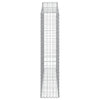 buede gabionkurve 13 stk. 200x30x140/160 cm galvaniseret jern