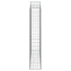 buede gabionkurve 2 stk. 200x30x160/180 cm galvaniseret jern