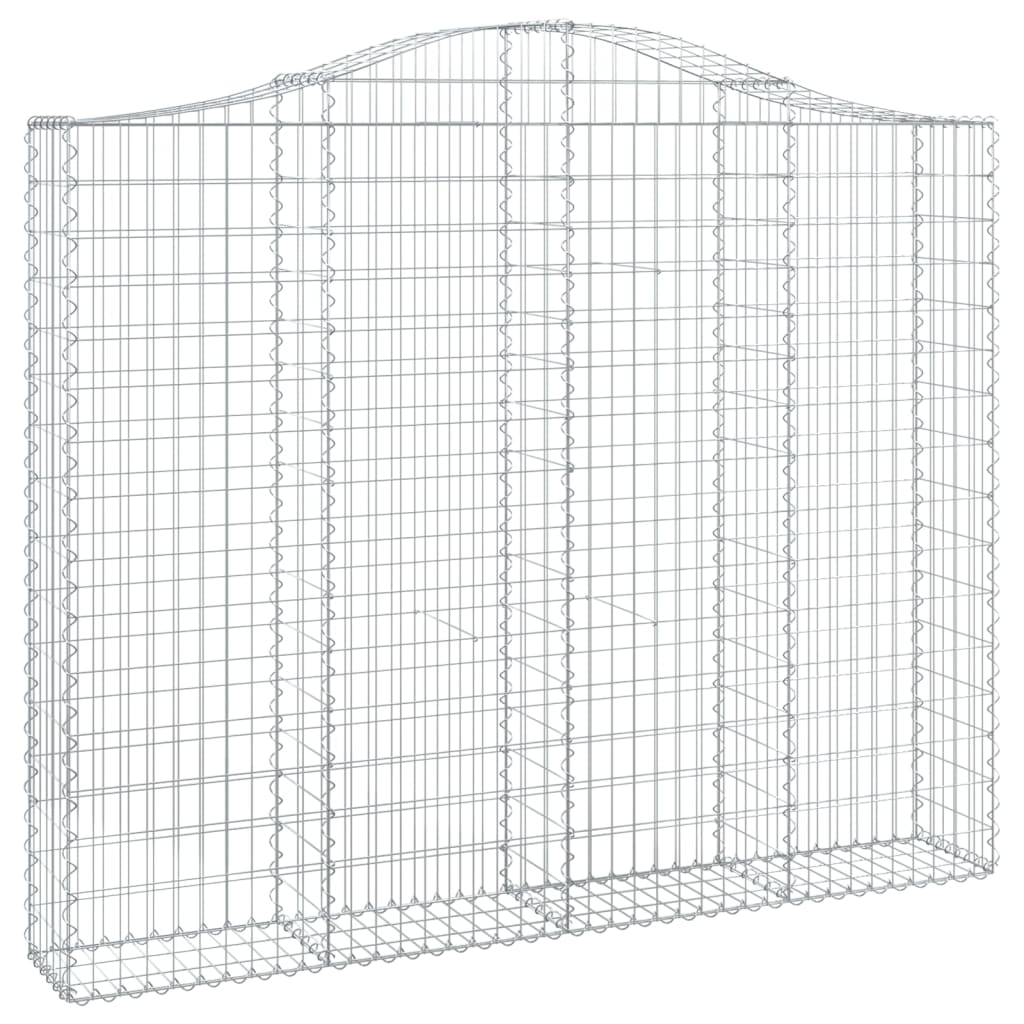 buede gabionkurve 11 stk. 200x30x160/180 cm galvaniseret jern