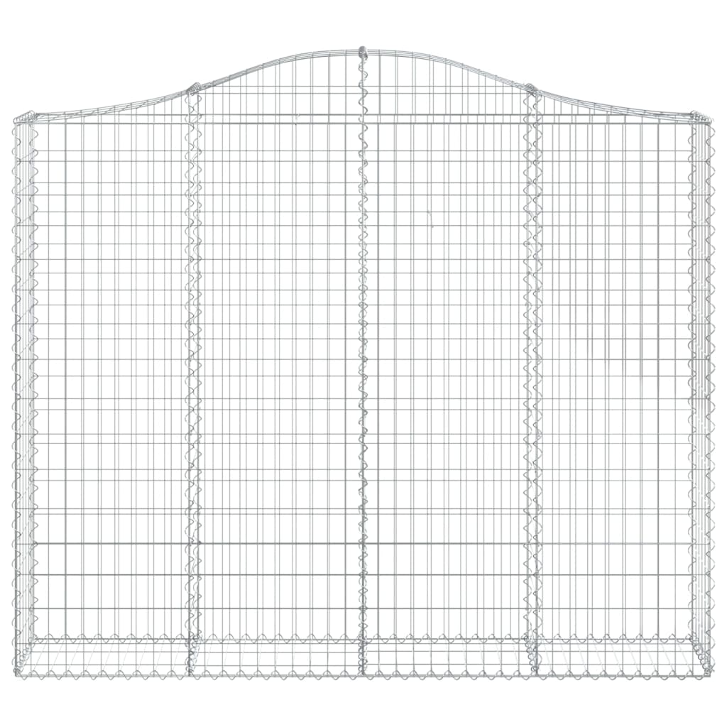 buede gabionkurve 11 stk. 200x30x160/180 cm galvaniseret jern