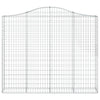 buede gabionkurve 11 stk. 200x30x160/180 cm galvaniseret jern