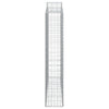 buede gabionkurve 11 stk. 200x30x160/180 cm galvaniseret jern