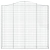 buede gabionkurve 5 stk. 200x30x180/200 cm galvaniseret jern