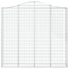 buede gabionkurve 10 stk. 200x30x180/200 cm galvaniseret jern