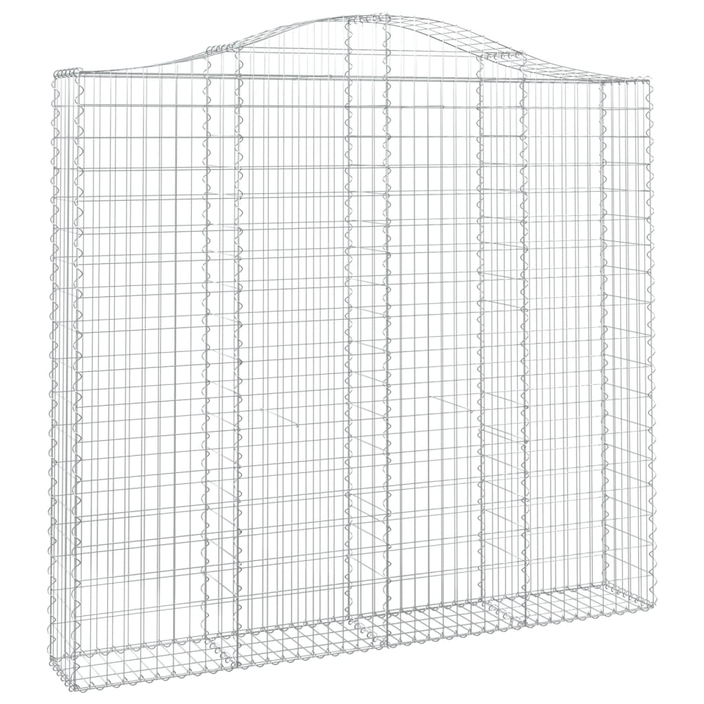 buede gabionkurve 11 stk. 200x30x180/200 cm galvaniseret jern