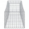 buede gabionkurve 2 stk. 200x50x40/60 cm galvaniseret jern