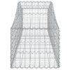 buede gabionkurve 9 stk. 200x50x40/60 cm galvaniseret jern