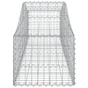 buede gabionkurve 10 stk. 200x50x40/60 cm galvaniseret jern