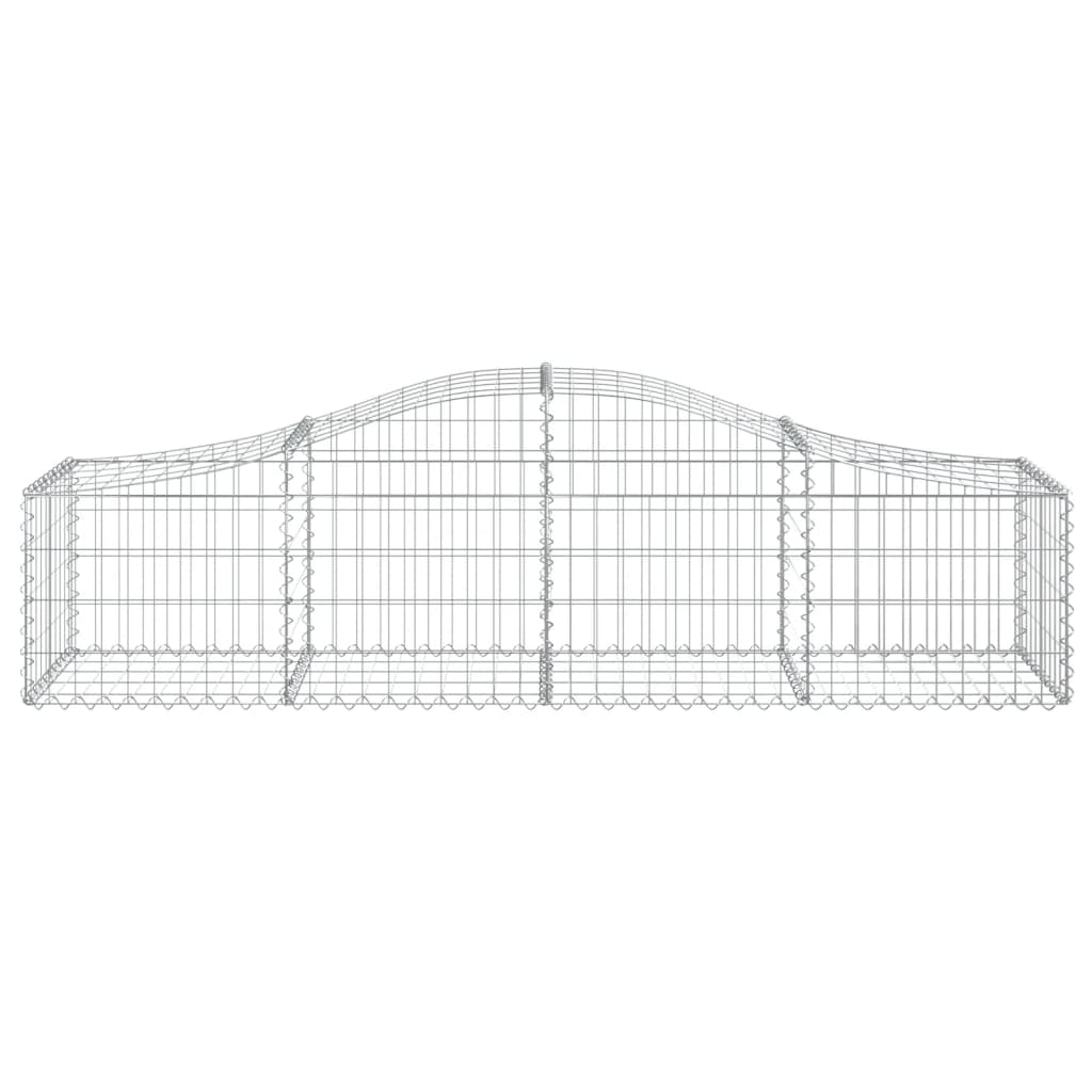 buede gabionkurve 11 stk. 200x50x40/60 cm galvaniseret jern