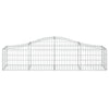 buede gabionkurve 11 stk. 200x50x40/60 cm galvaniseret jern