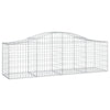 buede gabionkurve 8 stk. 200x50x60/80 cm galvaniseret jern