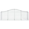 buede gabionkurve 8 stk. 200x50x60/80 cm galvaniseret jern
