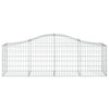buede gabionkurve 10 stk. 200x50x60/80 cm galvaniseret jern